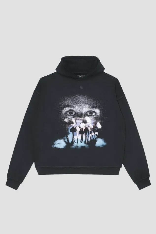 Mush Hoodie Washed Black WomenMen MISBHV Hoodies and Sweats