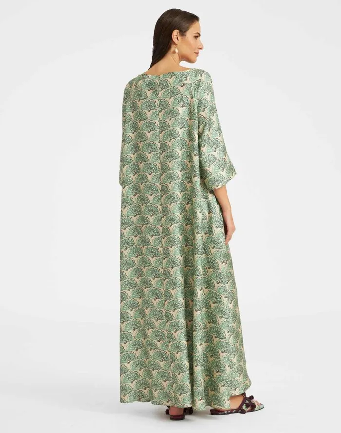 Muumuu Dress Round Neck Fans Mint Women La Double J Dresses Muumuu Dress Round Neck Fans Mint Women La Double J Dresses