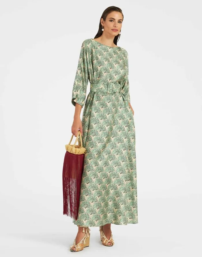 Muumuu Dress Round Neck Fans Mint Women La Double J Dresses Muumuu Dress Round Neck Fans Mint Women La Double J Dresses