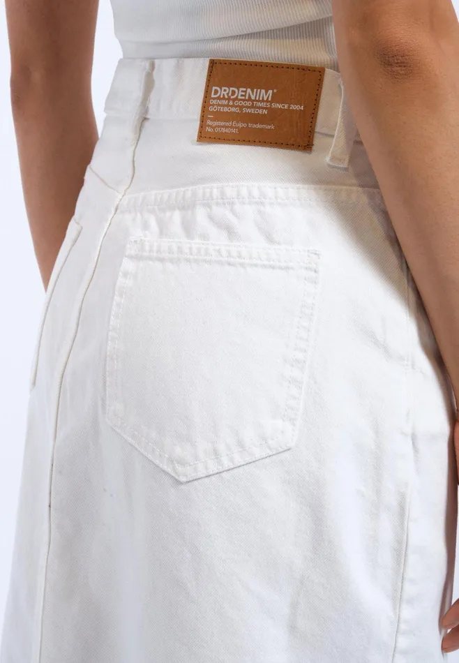 Myra Skirt 8211 White White Women Dr Denim Skirts and Dresses