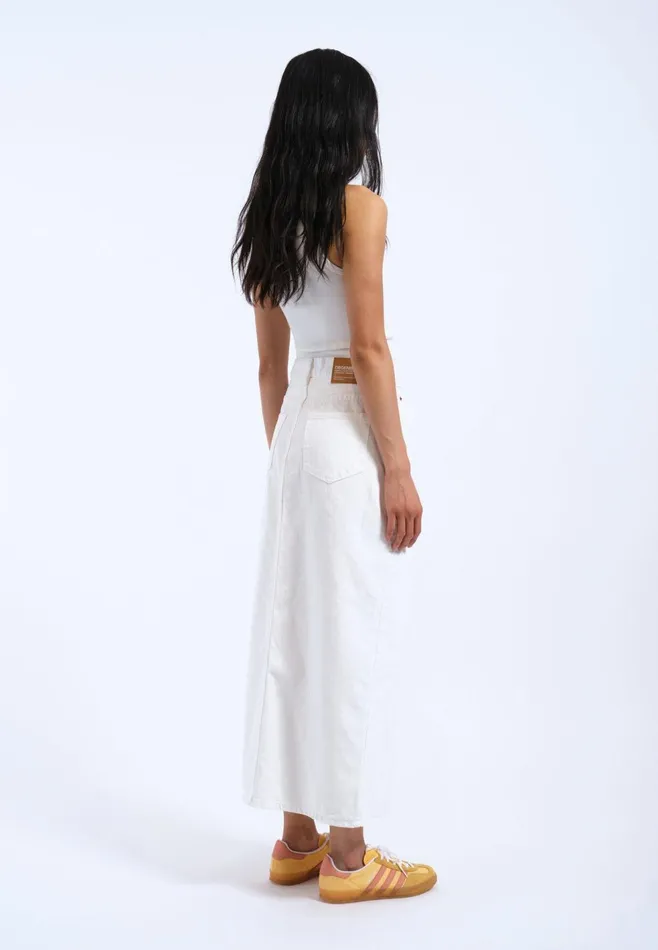 Myra Skirt 8211 White White Women Dr Denim Skirts and Dresses