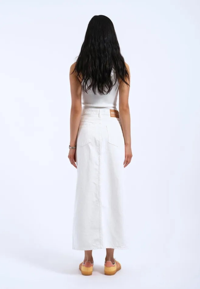 Myra Skirt 8211 White White Women Dr Denim Skirts and Dresses