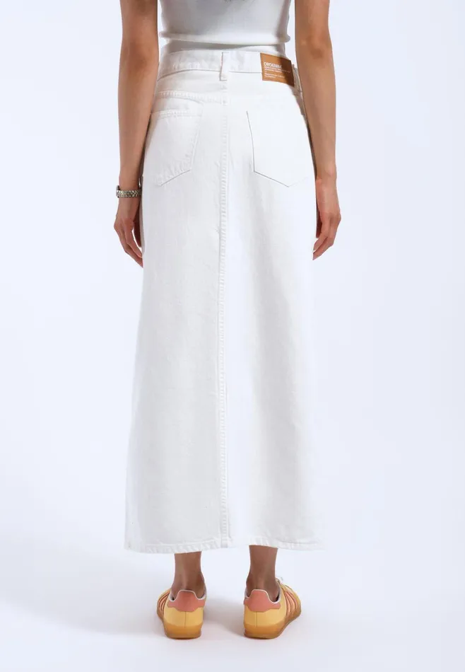 Myra Skirt 8211 White White Women Dr Denim Skirts and Dresses