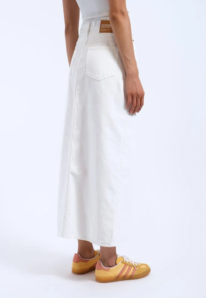 Myra Skirt 8211 White White Women Dr Denim Skirts and Dresses