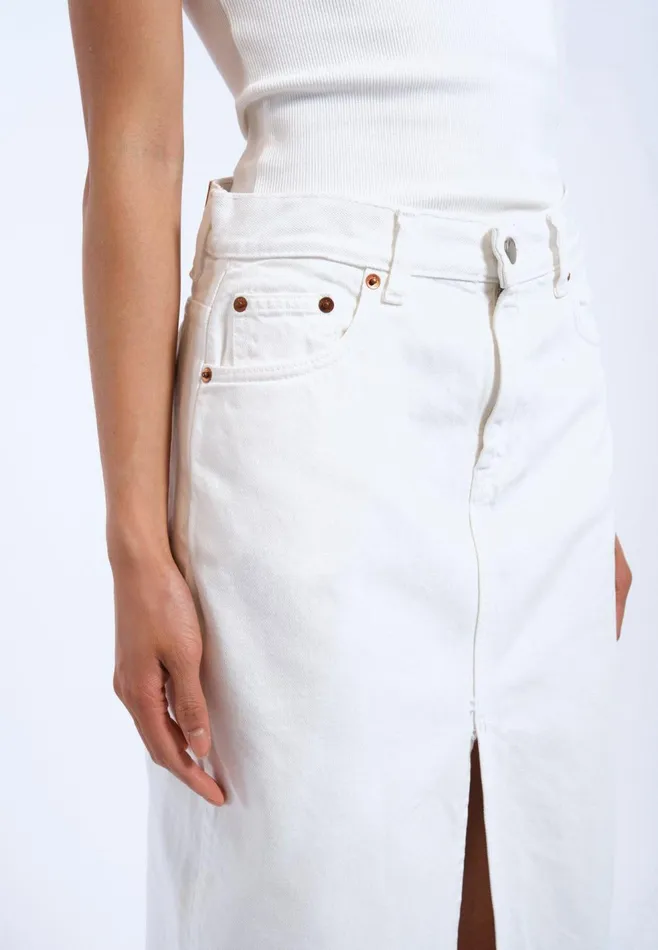 Myra Skirt 8211 White White Women Dr Denim Skirts and Dresses