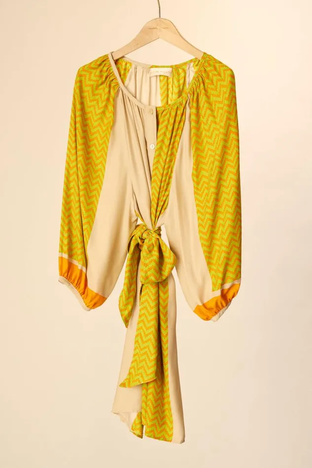 Natalie Martin ALEX SHORT DRESS Block Zigzag Tangerine Shop Dresses