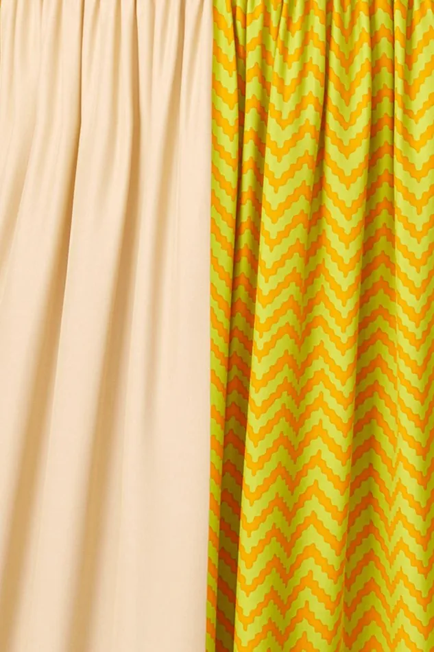 Natalie Martin ALEX SHORT DRESS Block Zigzag Tangerine Shop Dresses