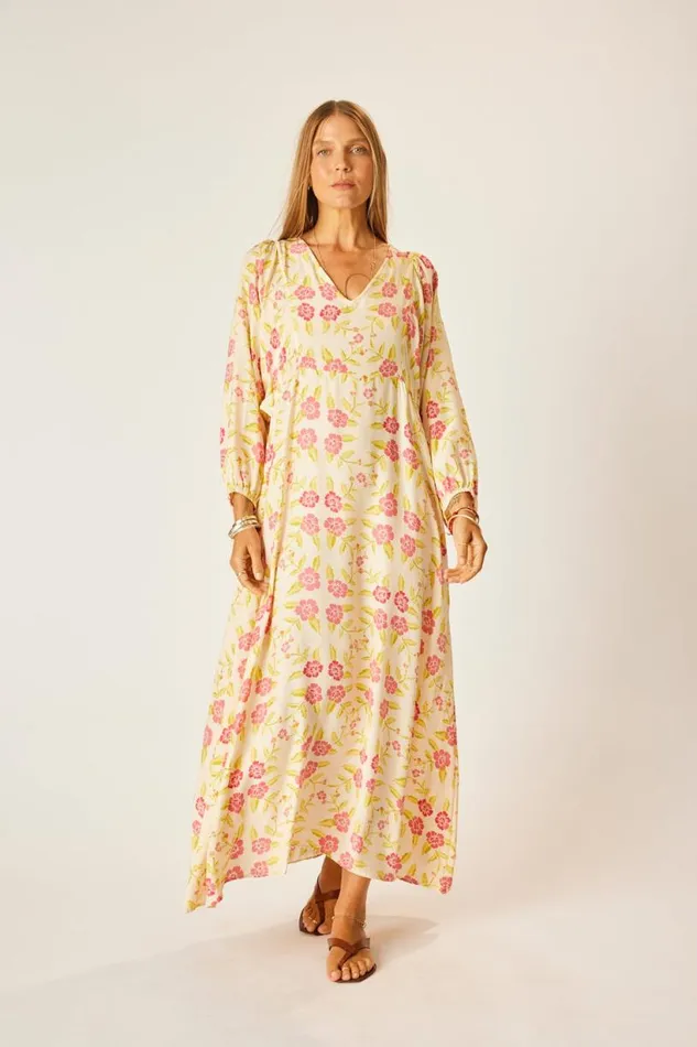 Natalie Martin ALICE DRESS Prairie Dusty Crimson Shop Dresses