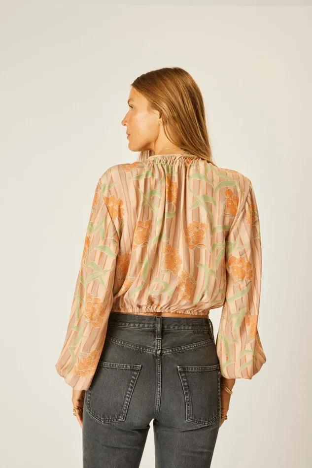 Natalie Martin AMELIA TOP Chamomile Apricot Shop Tops