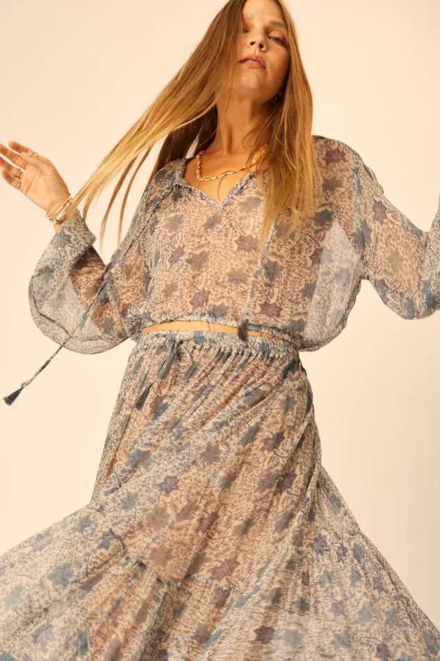 Natalie Martin AMELIA TOP Snowflake Sea Shop Tops
