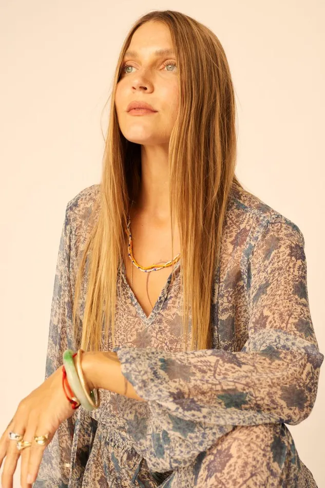 Natalie Martin AMELIA TOP Snowflake Sea Shop Tops