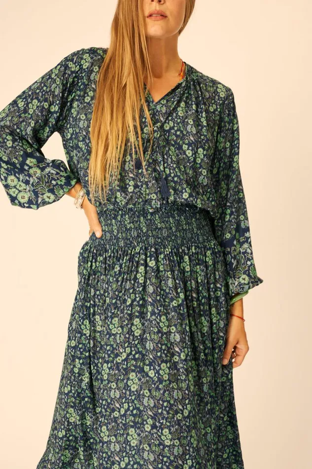 Natalie Martin BELLA SKIRT Petite Fleur Marine Shop Bottoms