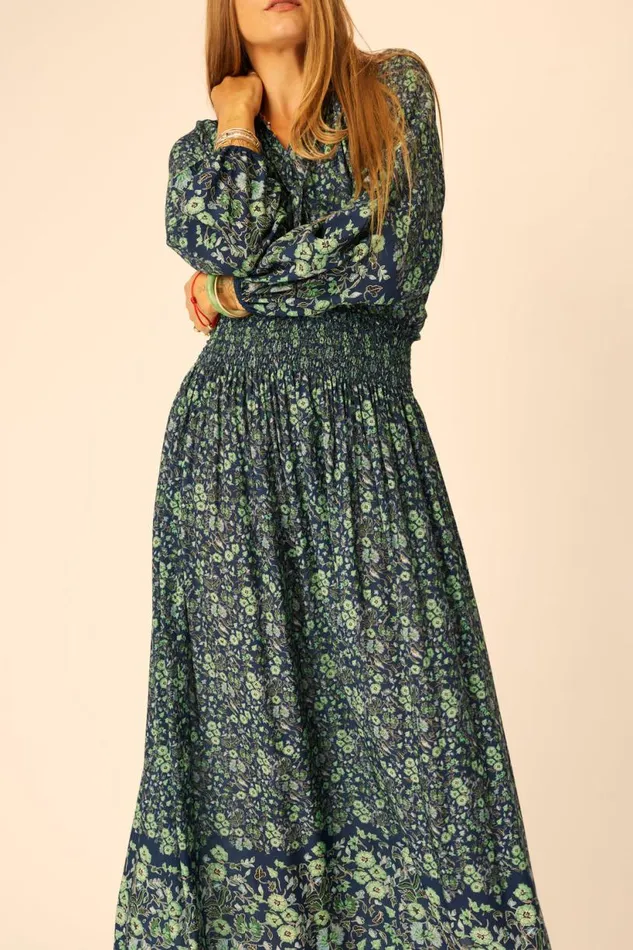 Natalie Martin BELLA SKIRT Petite Fleur Marine Shop Bottoms