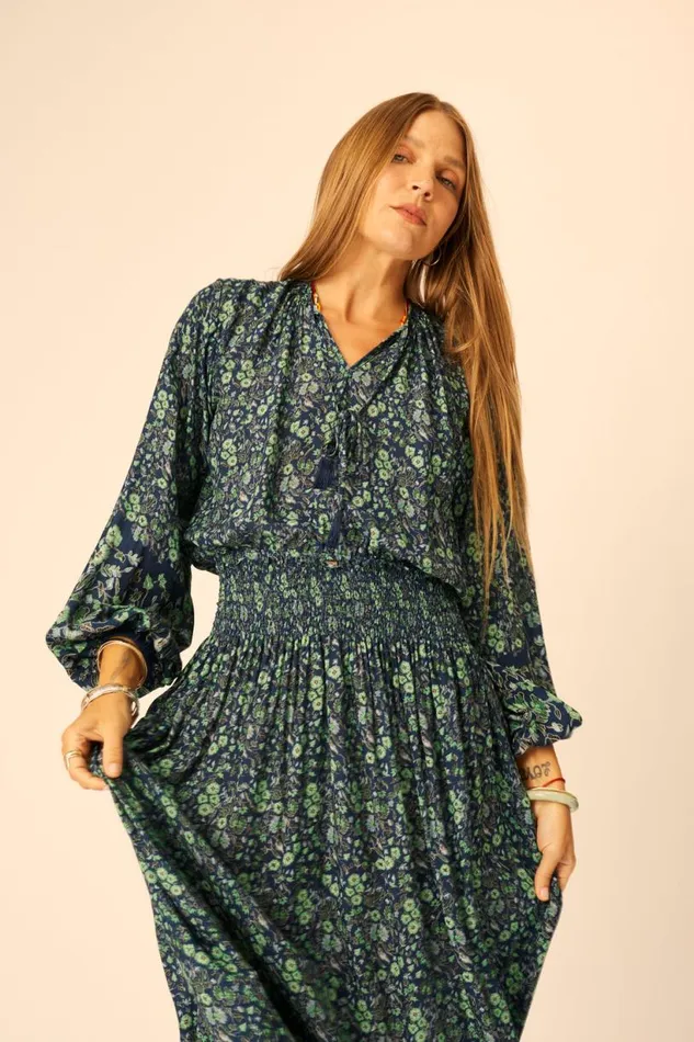 Natalie Martin BELLA SKIRT Petite Fleur Marine Shop Bottoms