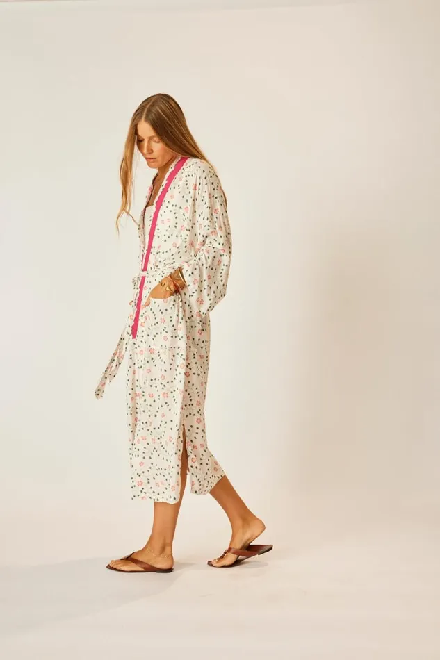 Natalie Martin DIANE LONG ROBE Pinwheel Cotton Shop Dresses
