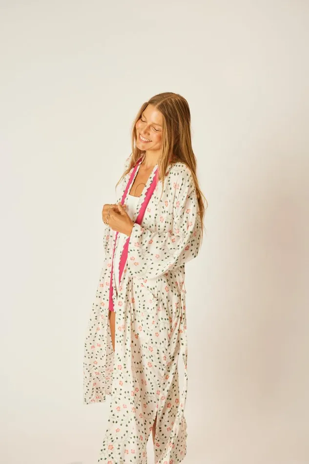 Natalie Martin DIANE LONG ROBE Pinwheel Cotton Shop Dresses