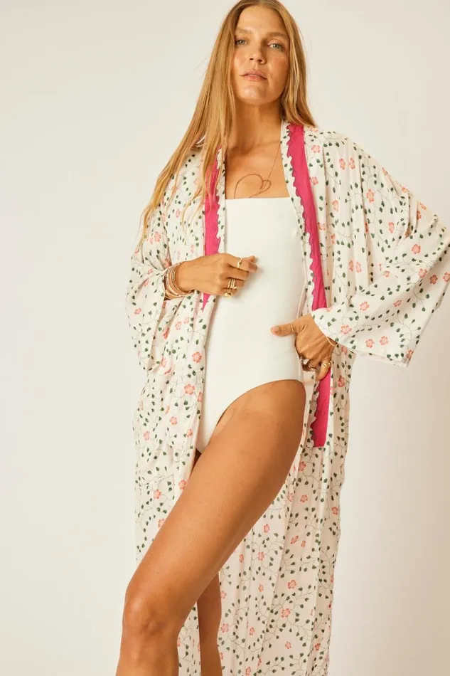 Natalie Martin DIANE LONG ROBE Pinwheel Cotton Shop Dresses