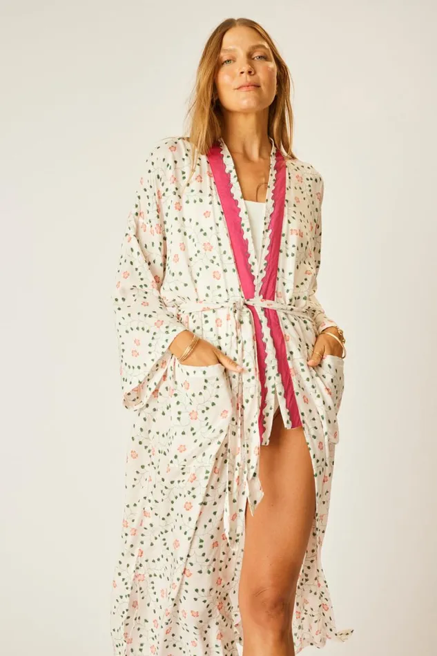 Natalie Martin DIANE LONG ROBE Pinwheel Cotton Shop Dresses