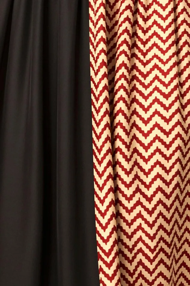 Natalie Martin GINA MAXI Block Zigzag Aubergine Shop Dresses