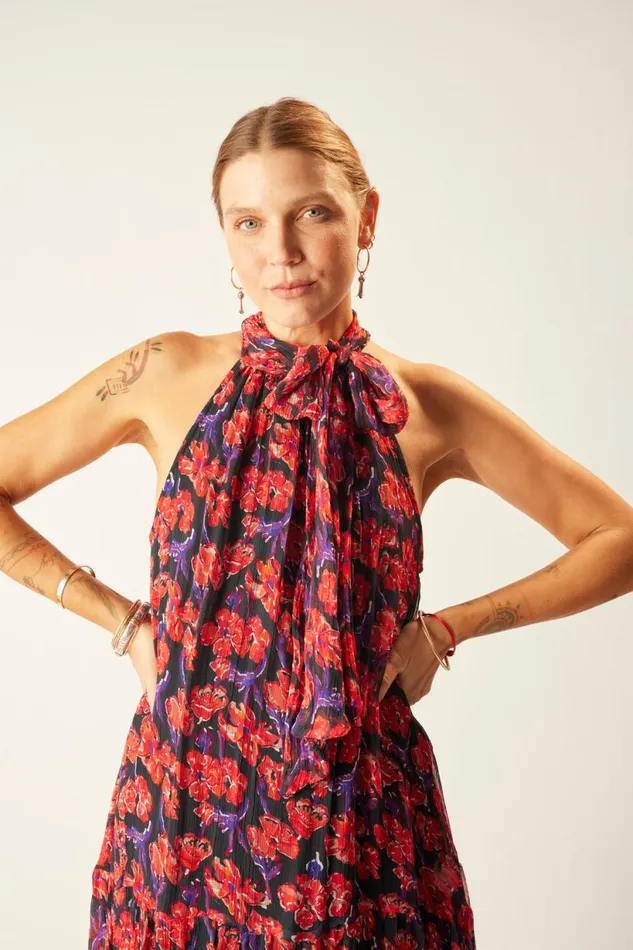 Natalie Martin INDIANA MINI Chiffon Watercolor Onyx Shop Dresses