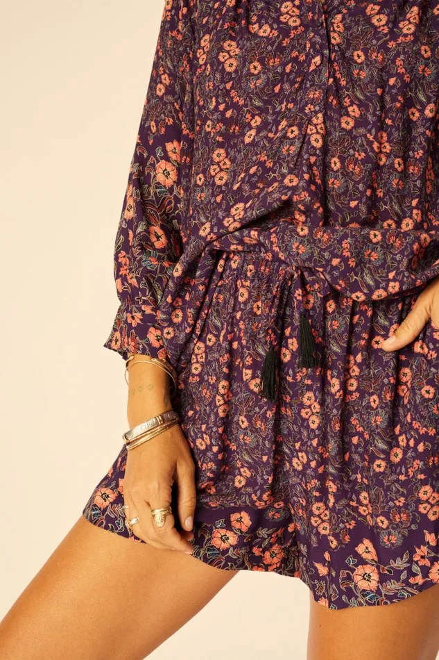 Natalie Martin JASPER SHORT Petite Fleur Marine Shop Bottoms