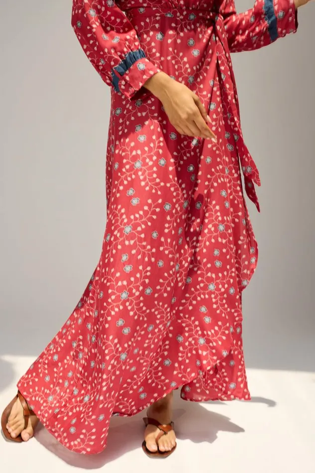 Natalie Martin KATE LONG SLEEVE MAXI Pinwheel Barn Red Shop Dresses
