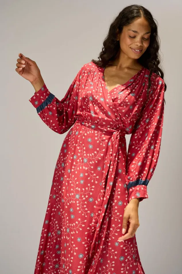 Natalie Martin KATE LONG SLEEVE MAXI Pinwheel Barn Red Shop Dresses