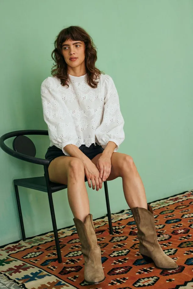 Natalie Martin LISA TOP Geranium Milk Shop Tops