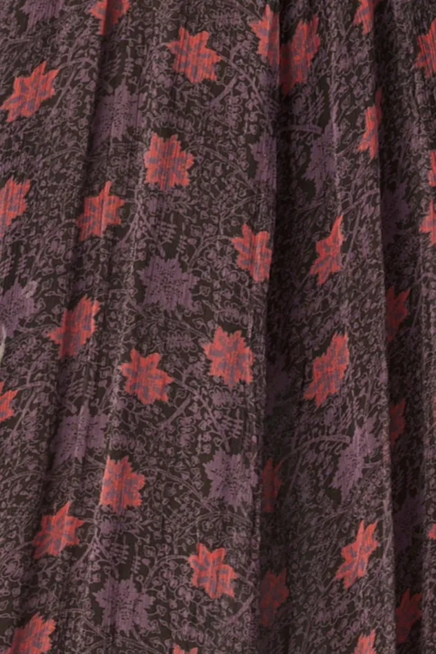 Natalie Martin MARINA DRESS Snowflake Aubergine Shop Dresses