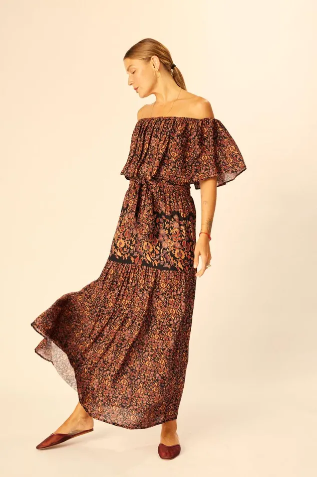Natalie Martin NAOMI DRESS WITH SASH Petite Fleur Noire Shop Dresses