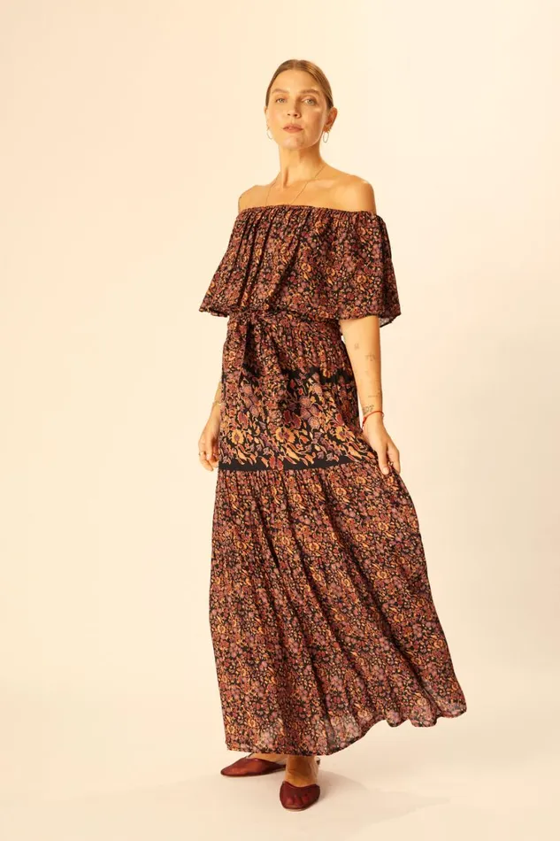 Natalie Martin NAOMI DRESS WITH SASH Petite Fleur Noire Shop Dresses