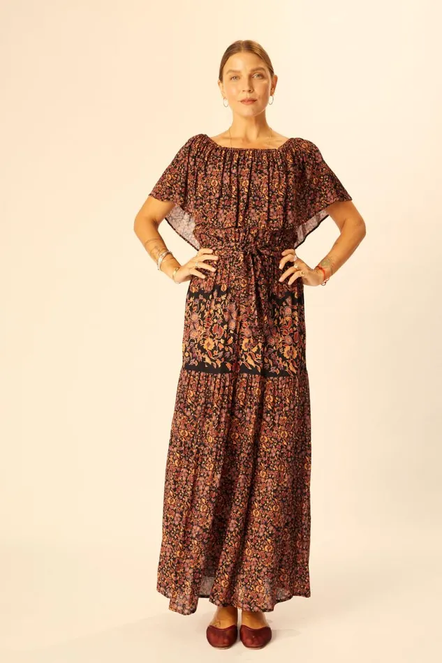 Natalie Martin NAOMI DRESS WITH SASH Petite Fleur Noire Shop Dresses
