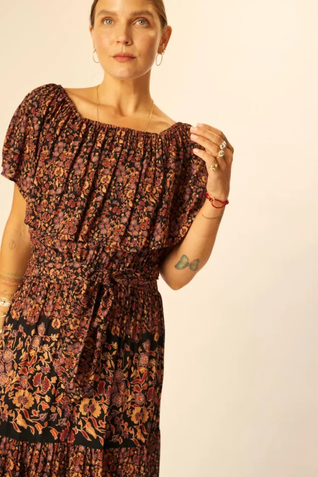 Natalie Martin NAOMI DRESS WITH SASH Petite Fleur Noire Shop Dresses