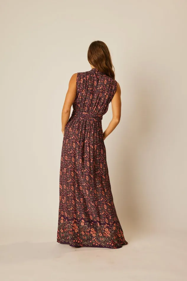 Natalie Martin NICO SLEEVELESS MAXI Petite Fleur Noire Shop Dresses