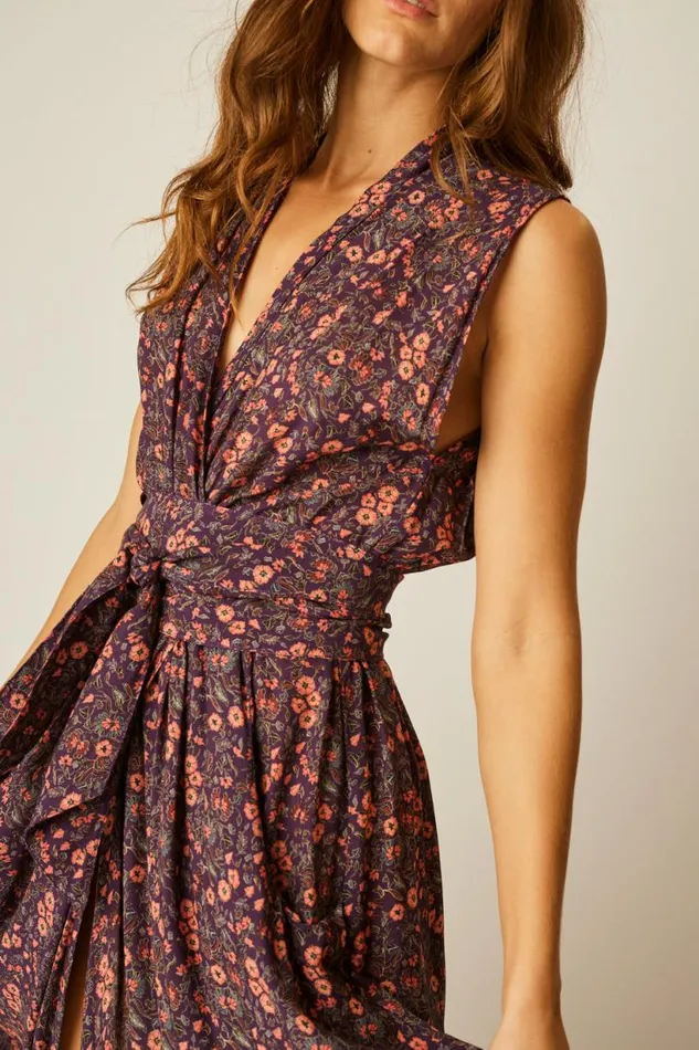 Natalie Martin NICO SLEEVELESS MAXI Petite Fleur Noire Shop Dresses