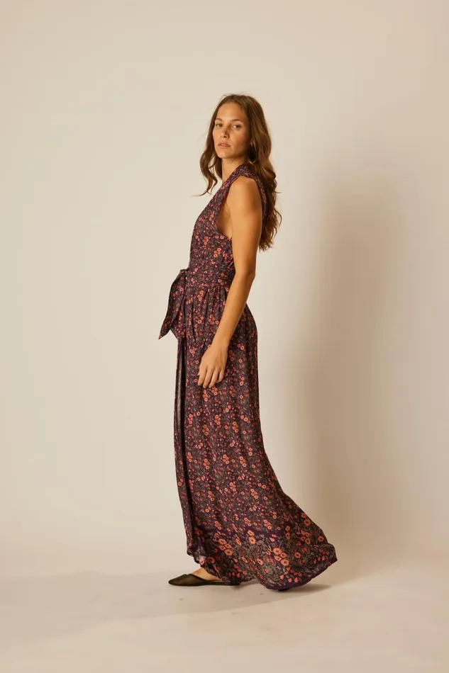 Natalie Martin NICO SLEEVELESS MAXI Petite Fleur Noire Shop Dresses