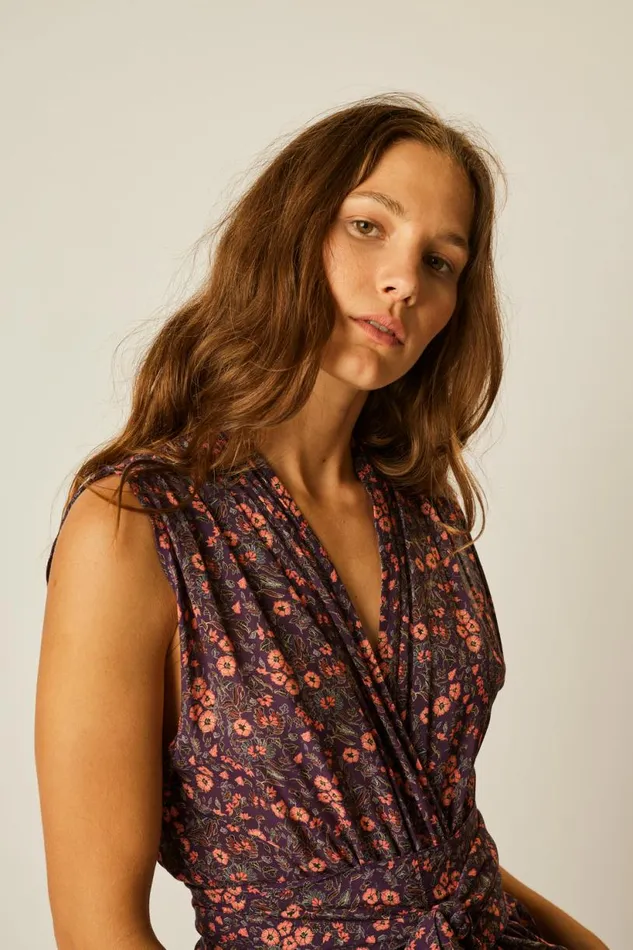 Natalie Martin NICO SLEEVELESS MAXI Petite Fleur Noire Shop Dresses