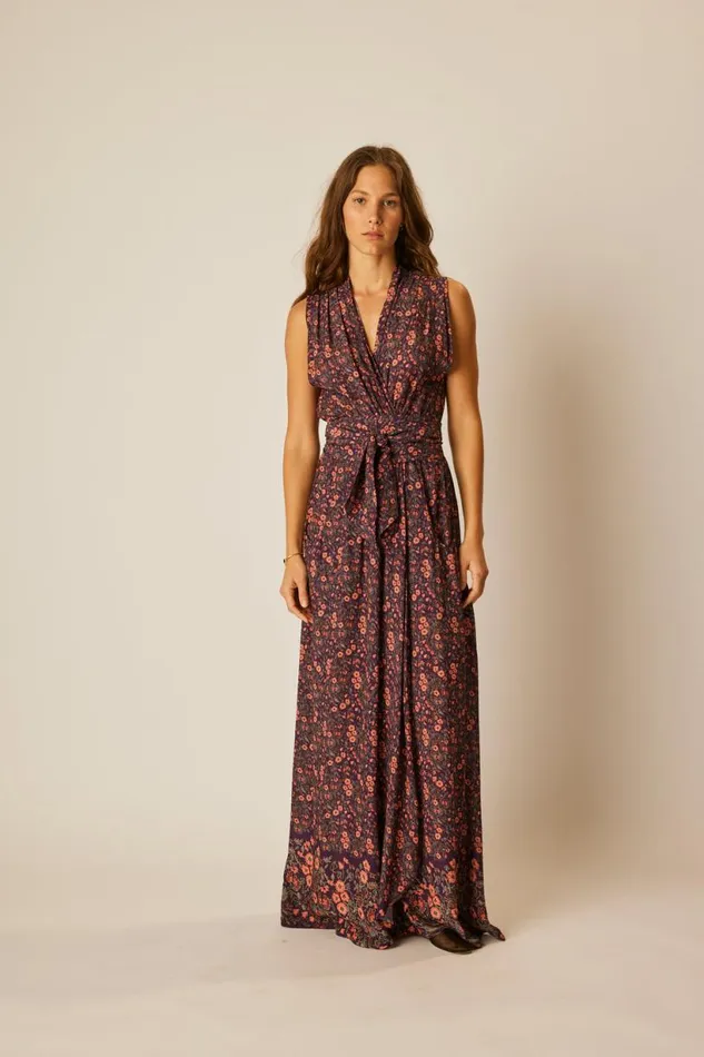 Natalie Martin NICO SLEEVELESS MAXI Petite Fleur Noire Shop Dresses