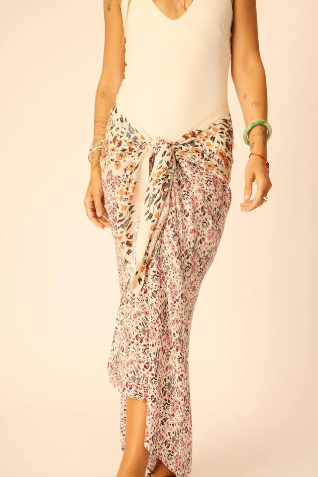 Natalie Martin SARONGSCARF Petite Fleur Rose Shop Bottoms