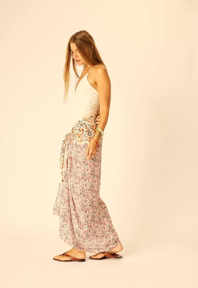 Natalie Martin SARONGSCARF Petite Fleur Rose Shop Bottoms