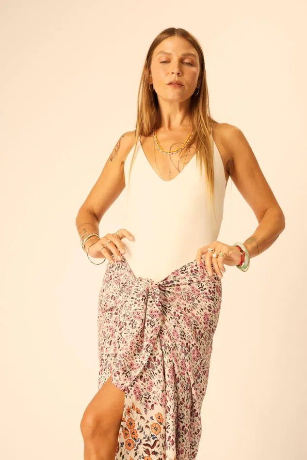 Natalie Martin SARONGSCARF Petite Fleur Rose Shop Bottoms