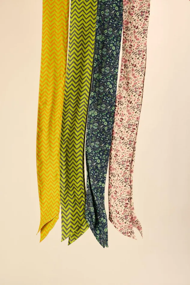 Natalie Martin SASH BELT Petite Fleur Marine Shop Accessories