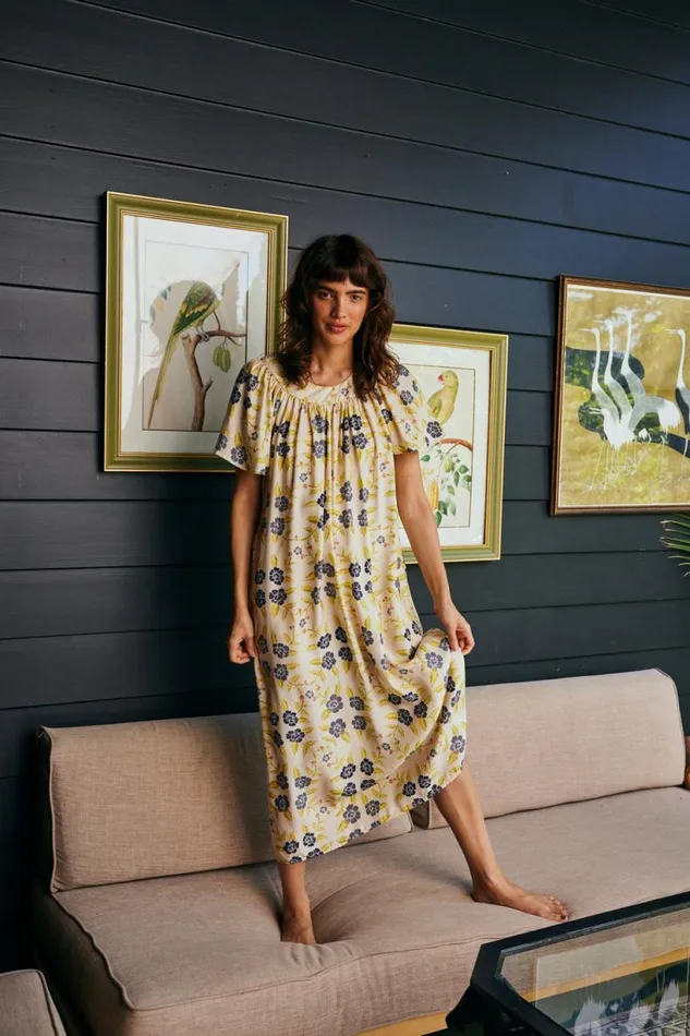 Natalie Martin SIENNA DRESS Prairie Indigo Shop Dresses