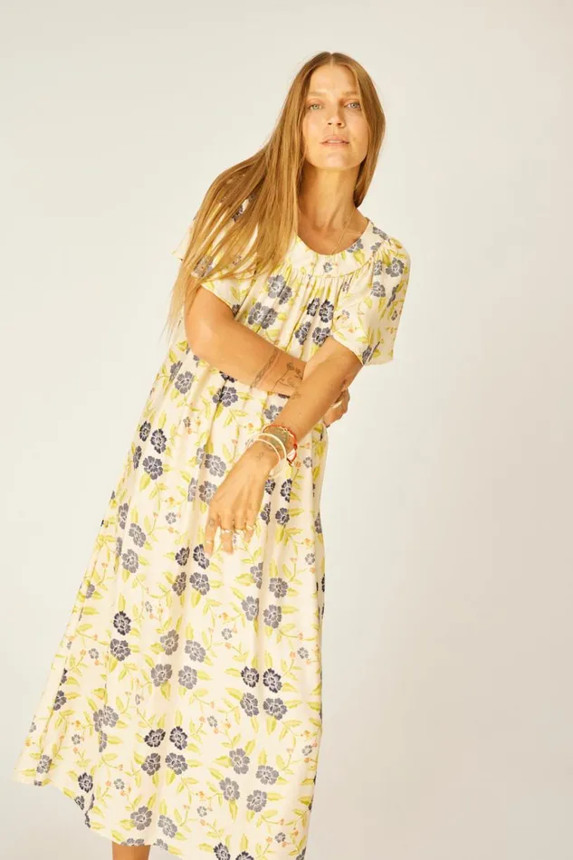 Natalie Martin SIENNA DRESS Prairie Indigo Shop Dresses