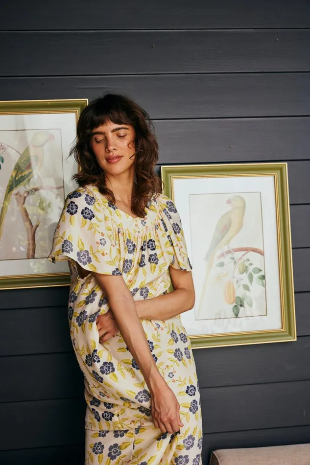 Natalie Martin SIENNA DRESS Prairie Indigo Shop Dresses