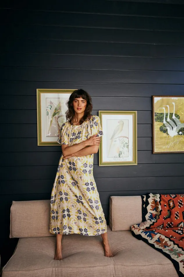 Natalie Martin SIENNA DRESS Prairie Indigo Shop Dresses