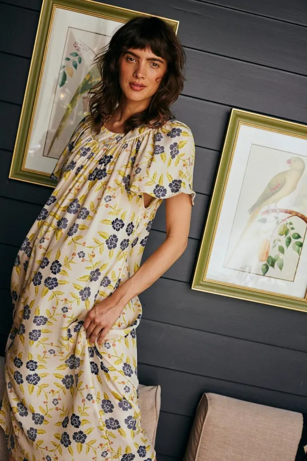 Natalie Martin SIENNA DRESS Prairie Indigo Shop Dresses