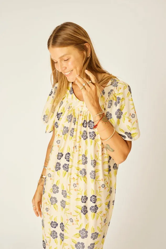 Natalie Martin SIENNA DRESS Prairie Indigo Shop Dresses