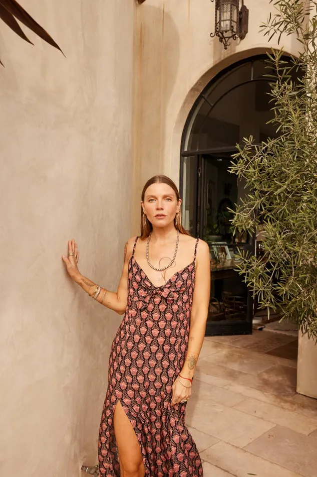 Natalie Martin SOPHIE DRESS Tulip Print Kamari Black Shop Dresses