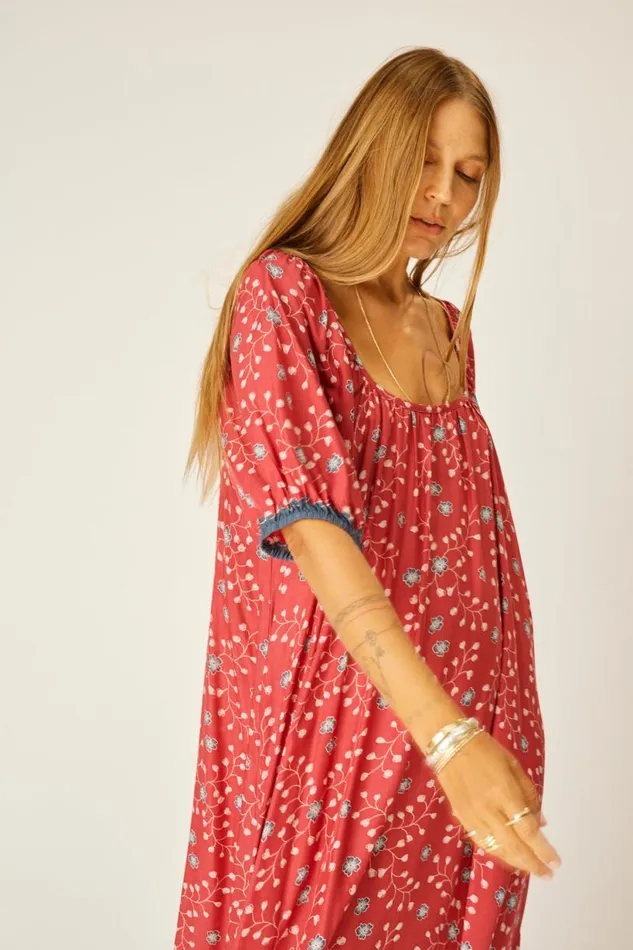 Natalie Martin VIVI DRESS Pinwheel Red Shop Dresses